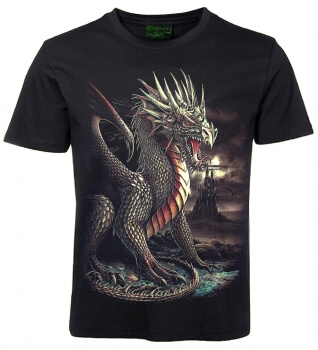 Drache Biker T-Shirt