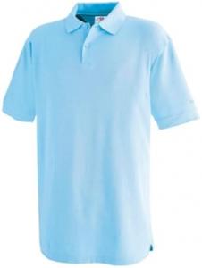 Pastellblaues Poloshirt